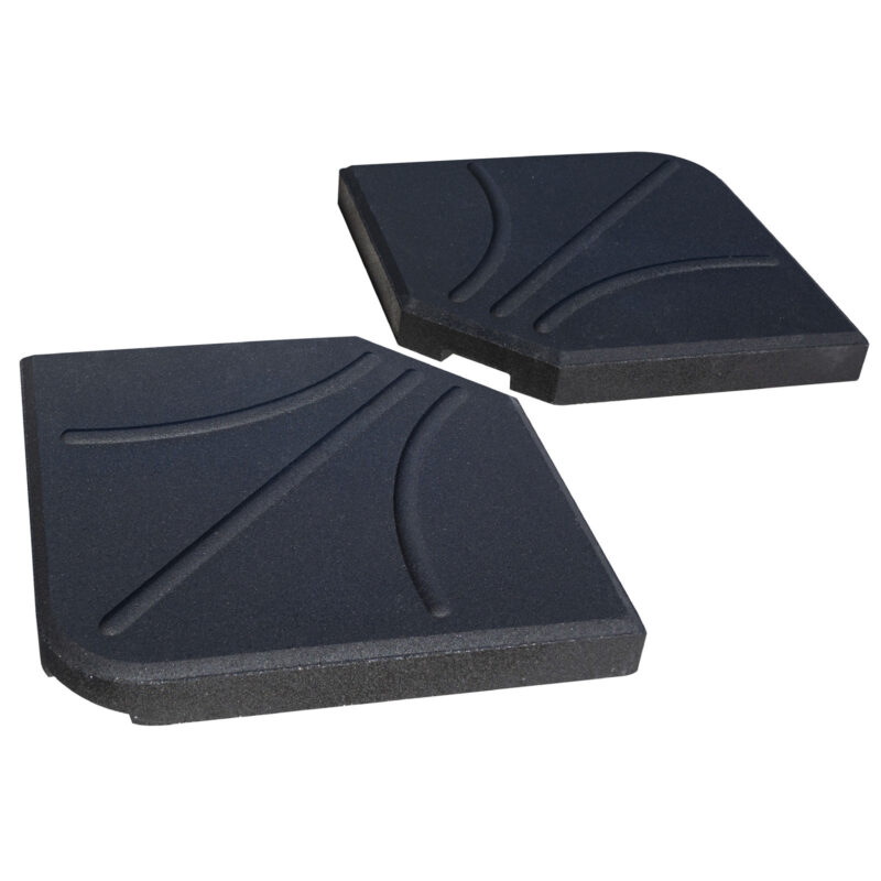 Overhang Parasol Base Weights Pack of 2 Heavy Duty Outdoor Parasol Support