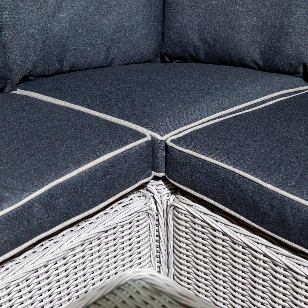 Prestbury Compact Diner Set Putty Grey Outdoor Adjustable Garden Furniture - Image 3