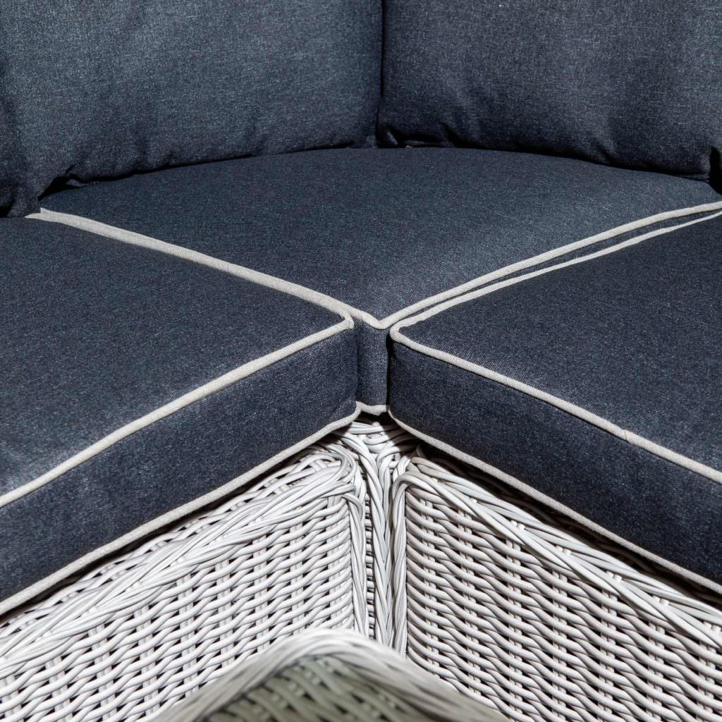 Prestbury Compact Diner Set Putty Grey Outdoor Adjustable Garden Furniture - Image 3