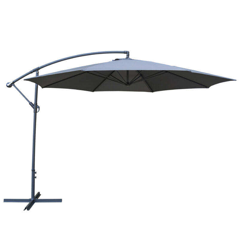 Prestbury Steel Frame Rectangular Overhang UV Treated Parasol Garden Umbrella