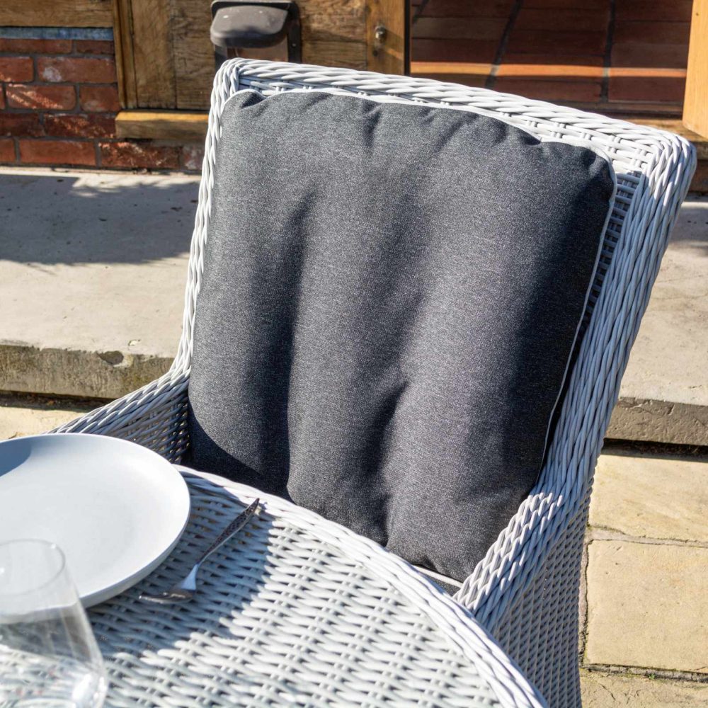 Prestbury 4 Seater Dining Set Putty Grey Garden Furniture Set Stone Grey - Image 5