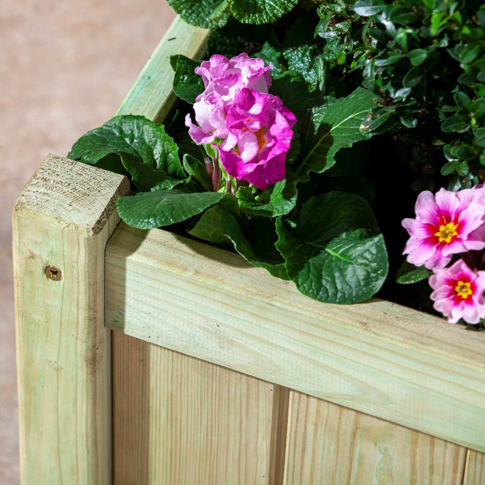 Aston Planters (Pack of 2) Pressure Treated Outdoor Patio & Garden Plant Beds - Image 4