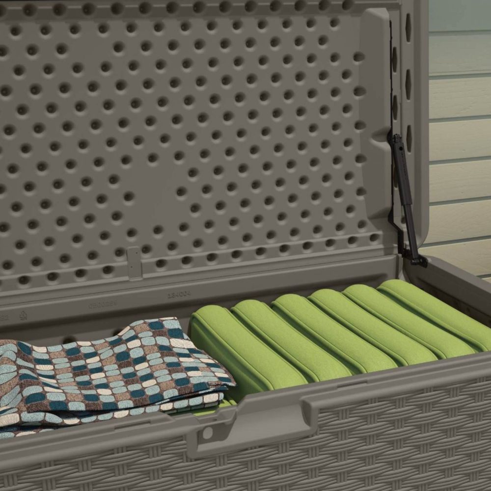 Suncast 507 Litre Stone Grey Deck Box - Image 2
