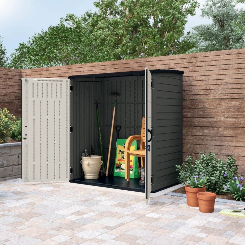 Suncast - Extra Large Vertical Shed Durable Heavy Duty Secure Secure Storage - Image 5