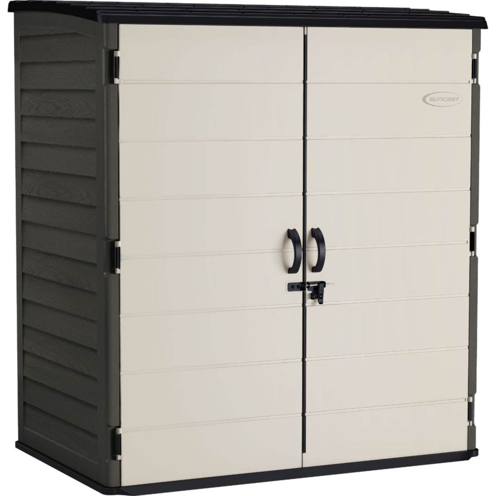 Suncast - Extra Large Vertical Shed Durable Heavy Duty Secure Secure Storage - Image 6