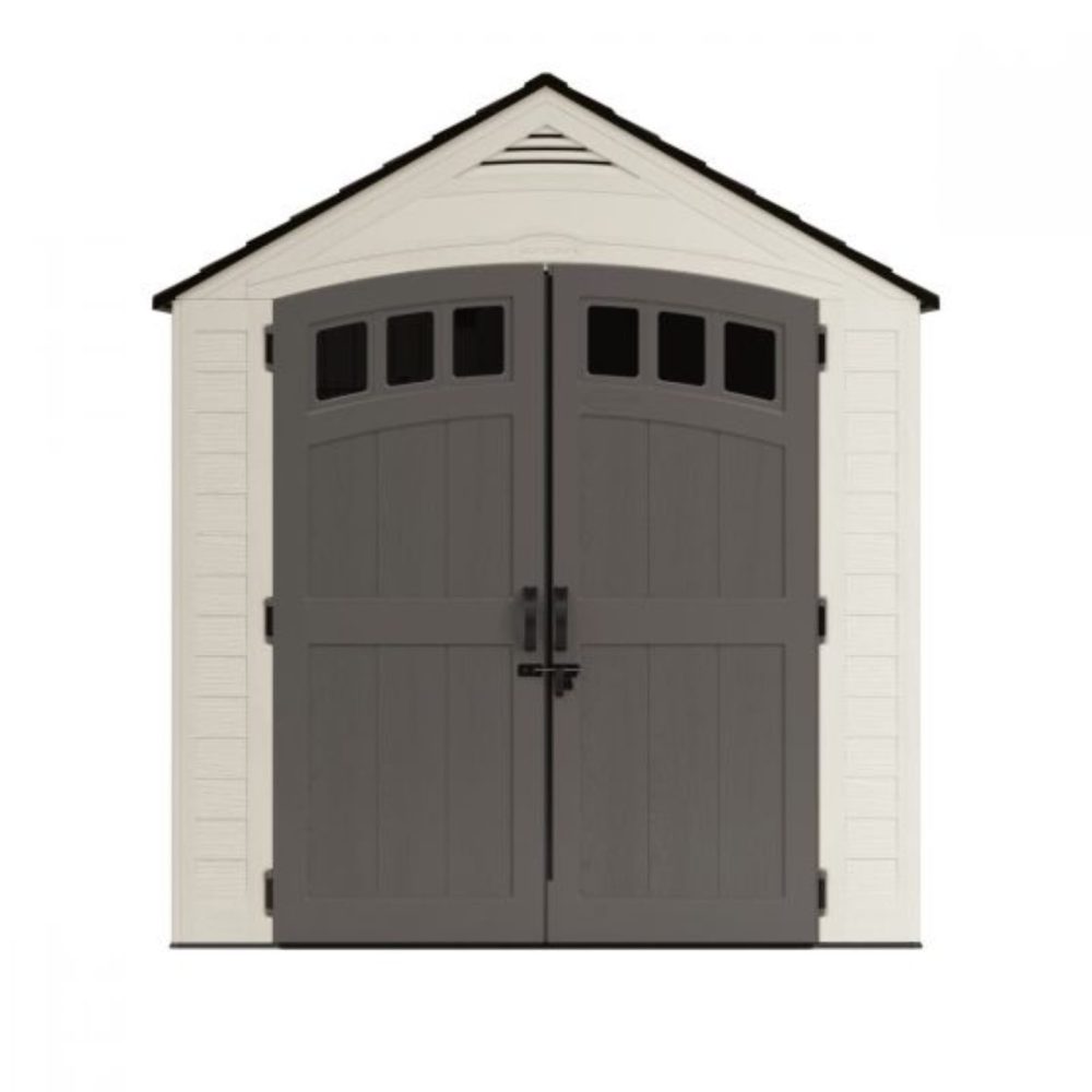 Suncast - Cloverdale 7 x 7ft Shed Heavy Duty Durable Plastic Garden Storage - Image 3