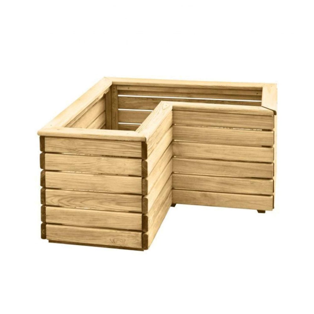 Pressure Treated Linear Corner Planter 80cm Outdoor Raised Garden Planter - Image 3