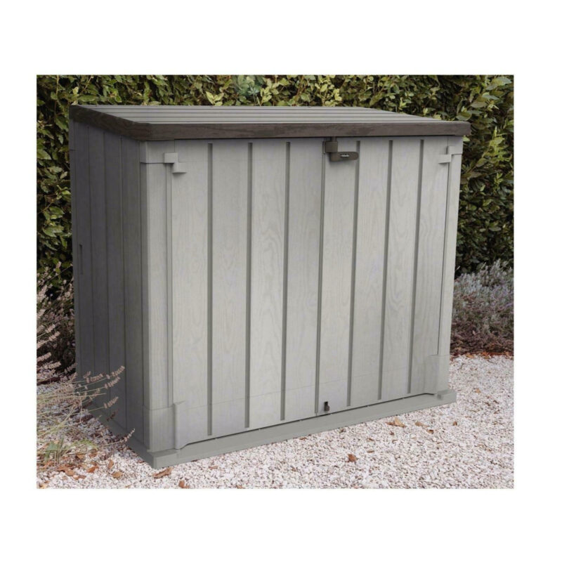 Forest Garden Extra Large Garden Storage Grey Unit Bin Store 1200 Litres