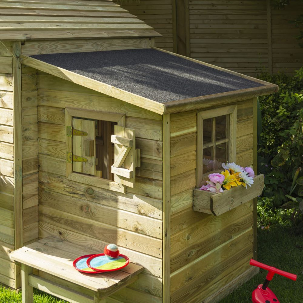 Children's High Quality Wooden Clubhouse Garden Playhouse Outdoor Play Cabin - Image 3