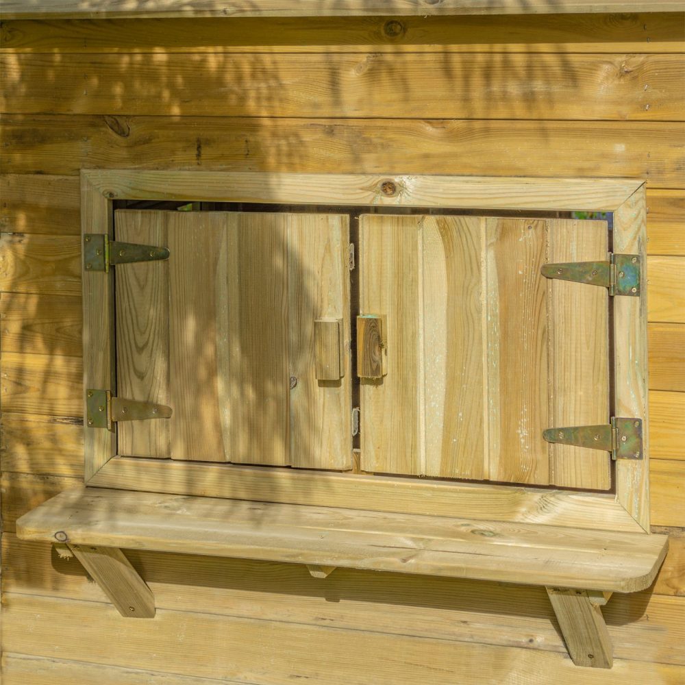 Children's High Quality Wooden Clubhouse Garden Playhouse Outdoor Play Cabin - Image 8