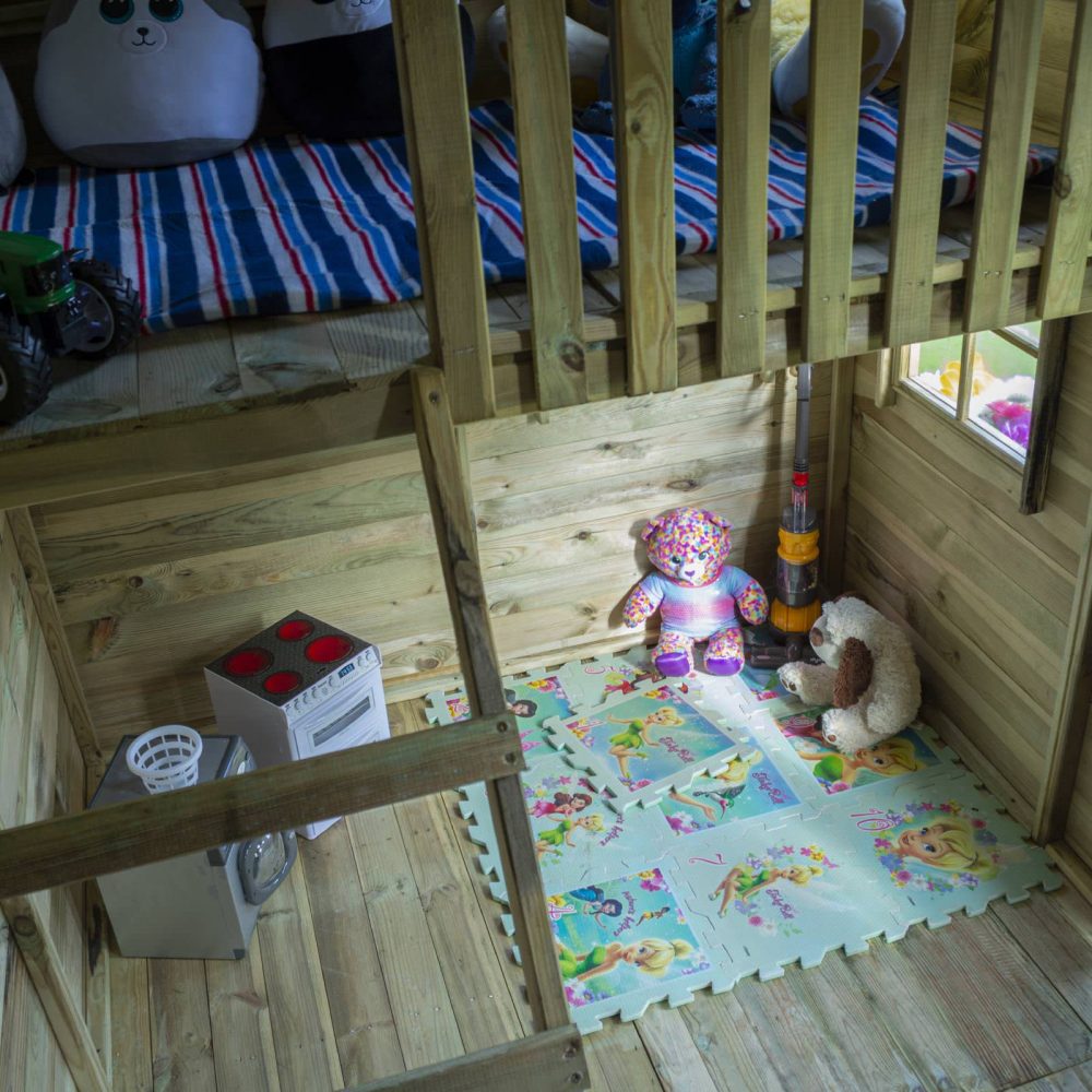 Country Cottage Luxury High Quality Wooden Summer 2 Storey Garden Playhouse - Image 2