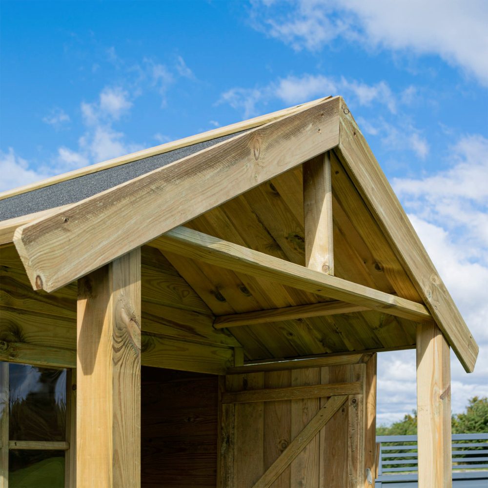 Children's High Quality Wooden Lookout Garden Playhouse Outdoor Cabin - Image 8