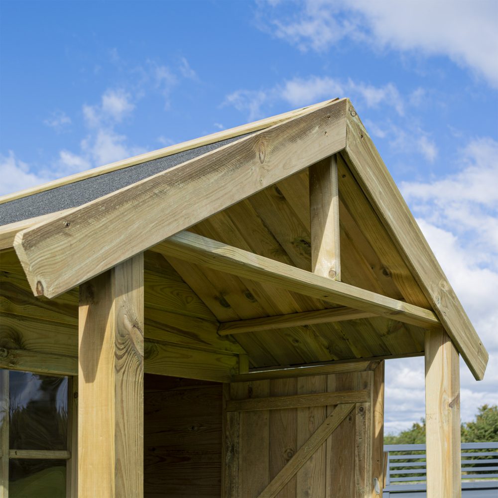 Children's High Quality Wooden Lookout Garden Playhouse Outdoor Cabin - Image 19
