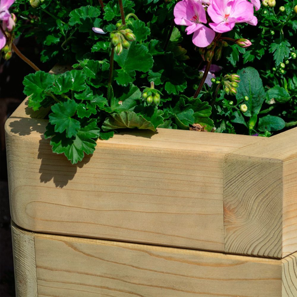 Marberry High Quality Outdoor Wooden Pressure Treated Garden Corner Planter - Image 5