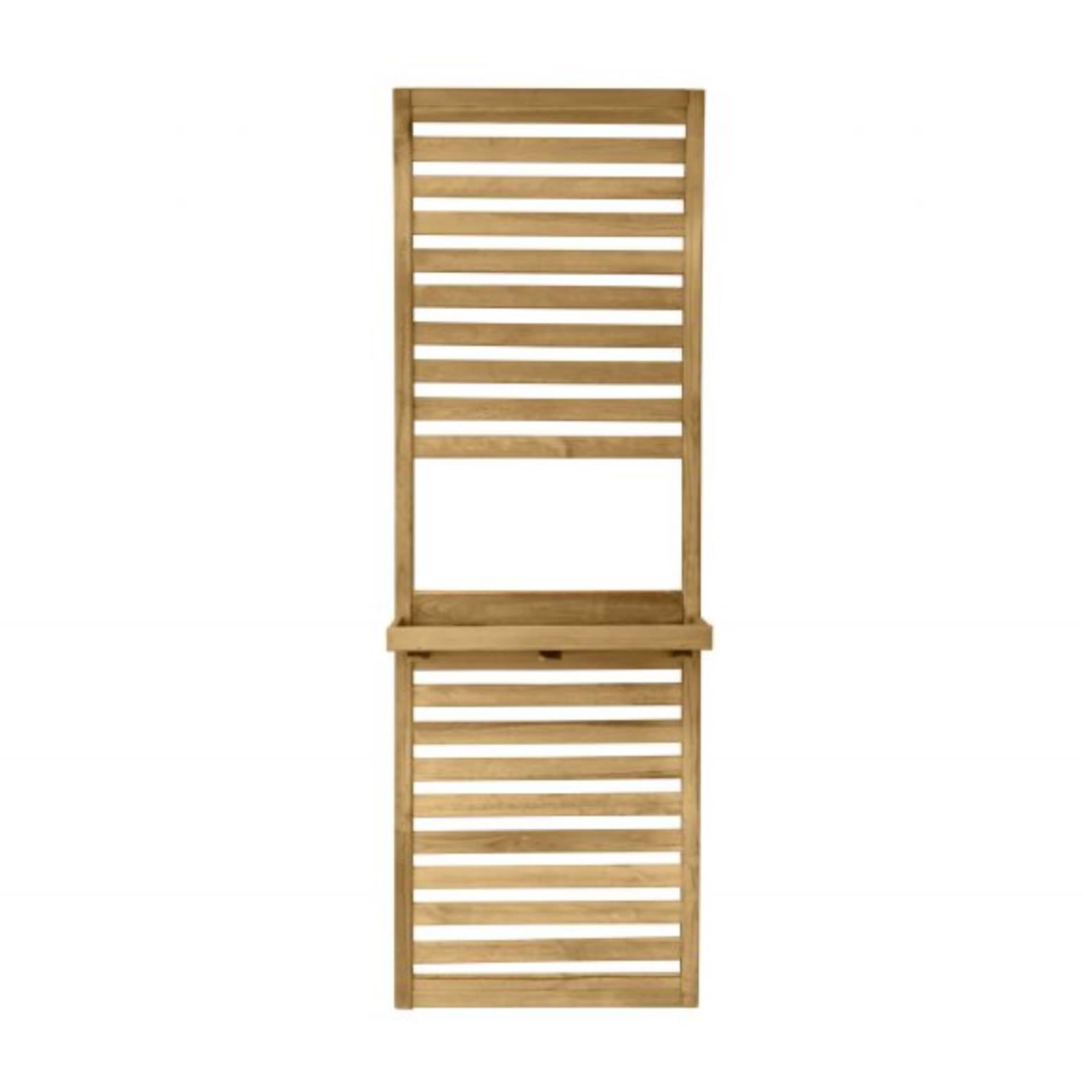 Forest Garden Slatted Wall Planter 1 Shelf 8x2 Pressure Treated