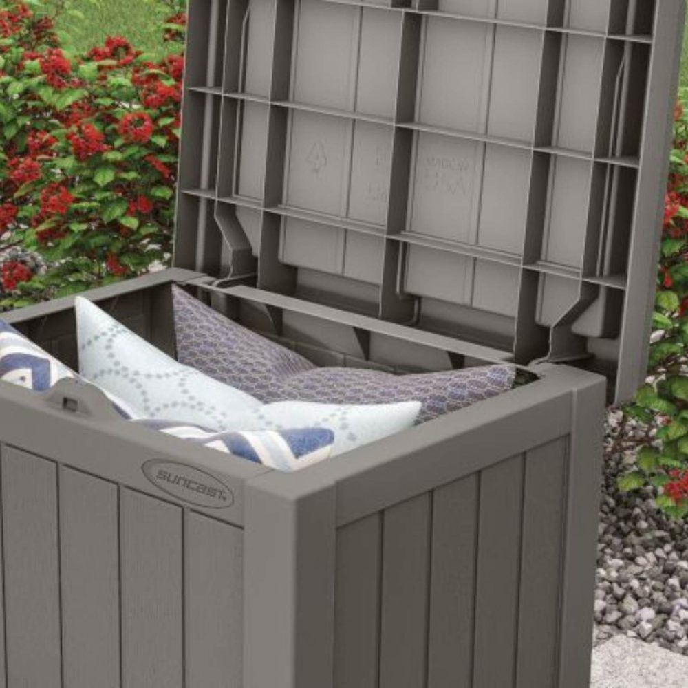Suncast - Stoney Grey 83 Litre Storage Seat - Image 3