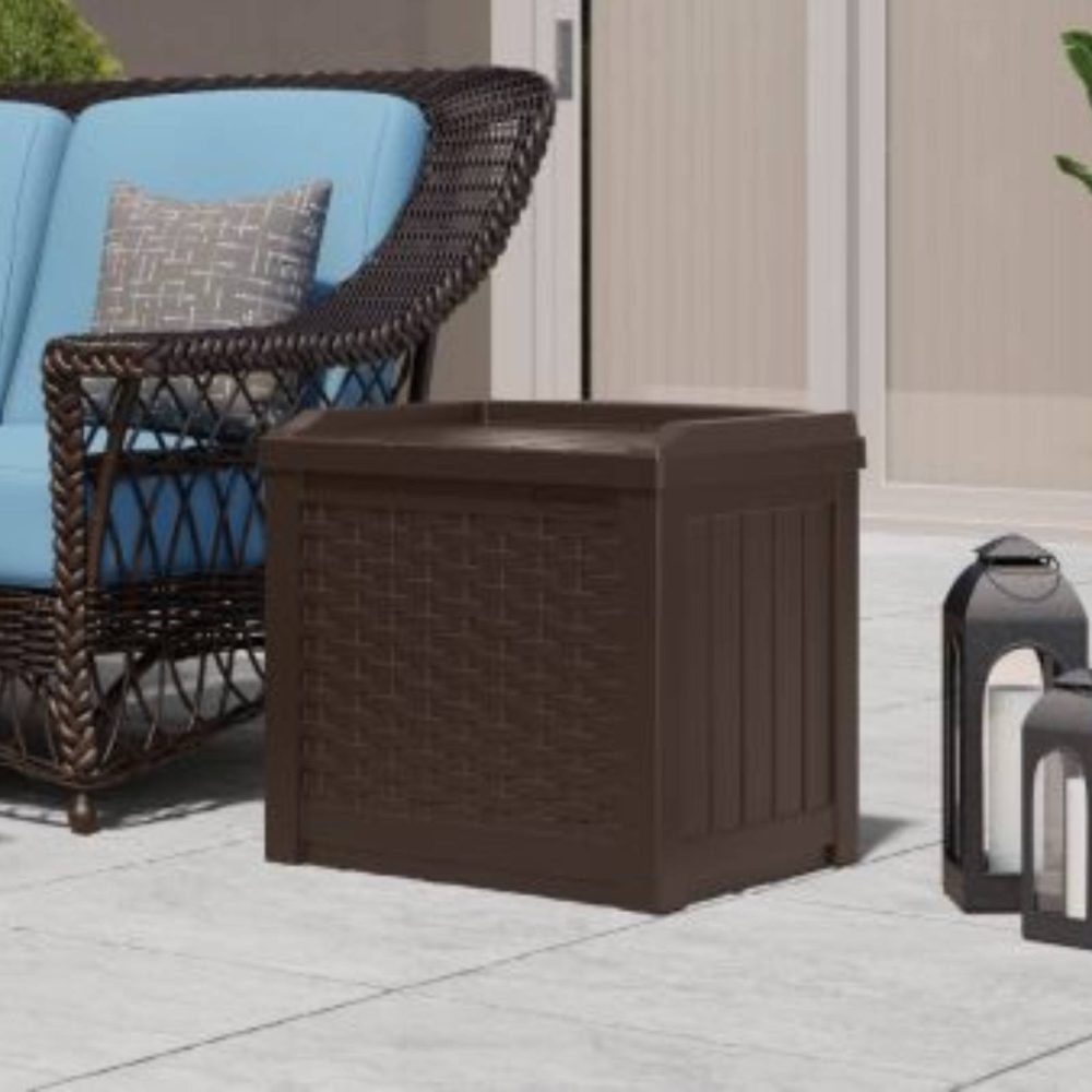 Suncast 22 Gallon Small Deck Box - Java - Image 4