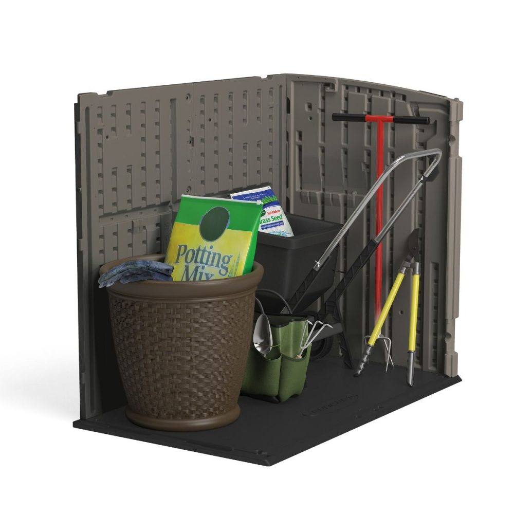 Suncast - Kensington 4ft x 3ft Stone Grey Plastic Heavy Duty Garden Storage - Image 5