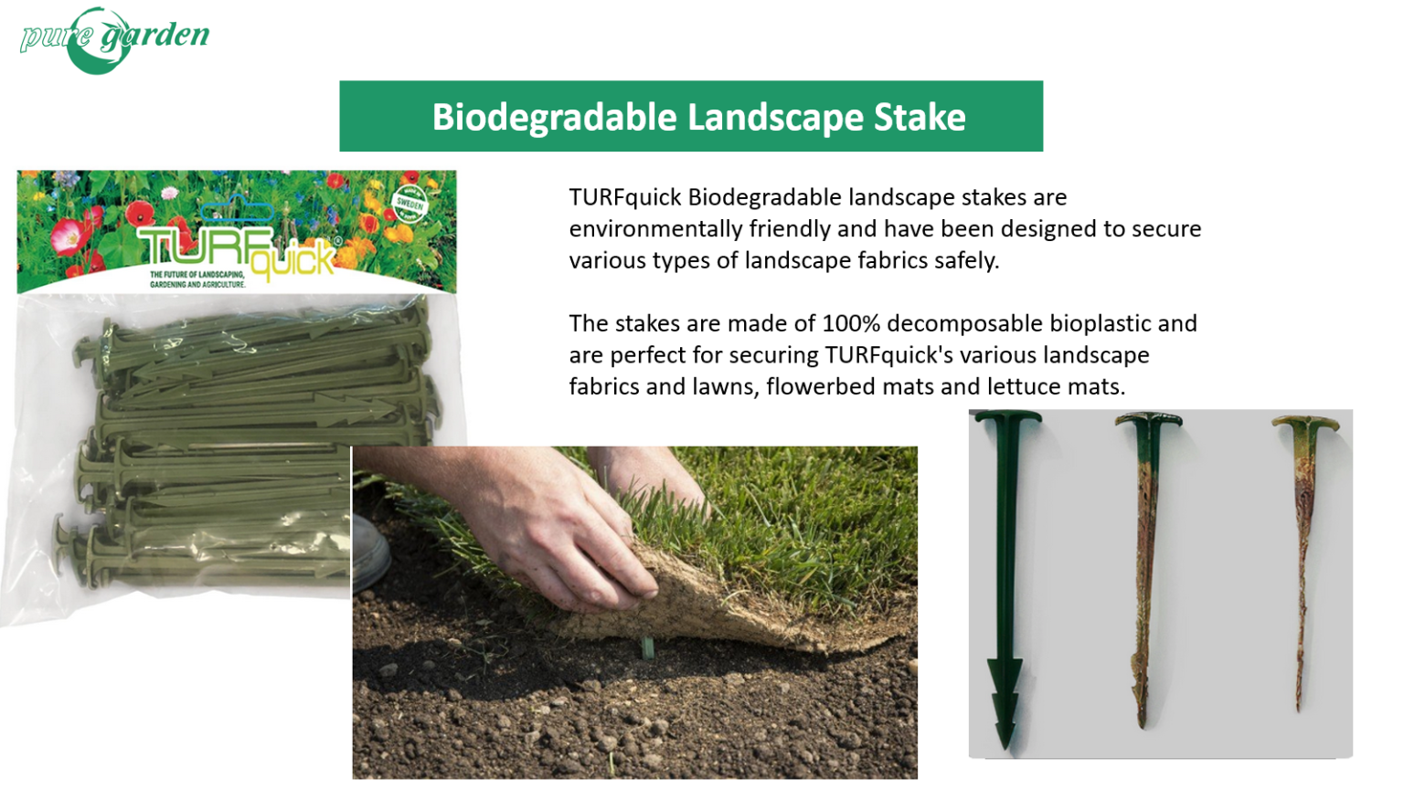 TURFquick Turf Grass Seed Mat Sample 80cm x 50cm Dense Soft