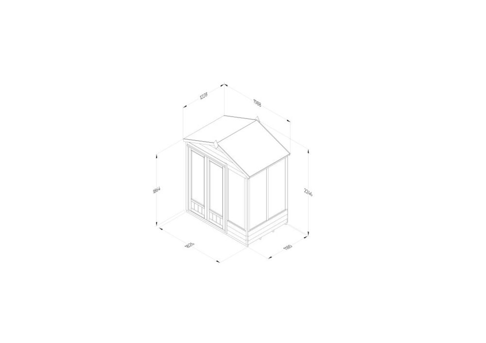 Oakley Overlap Apex Summerhouse 6x4 - Garden Building Room Studio Office - Image 4