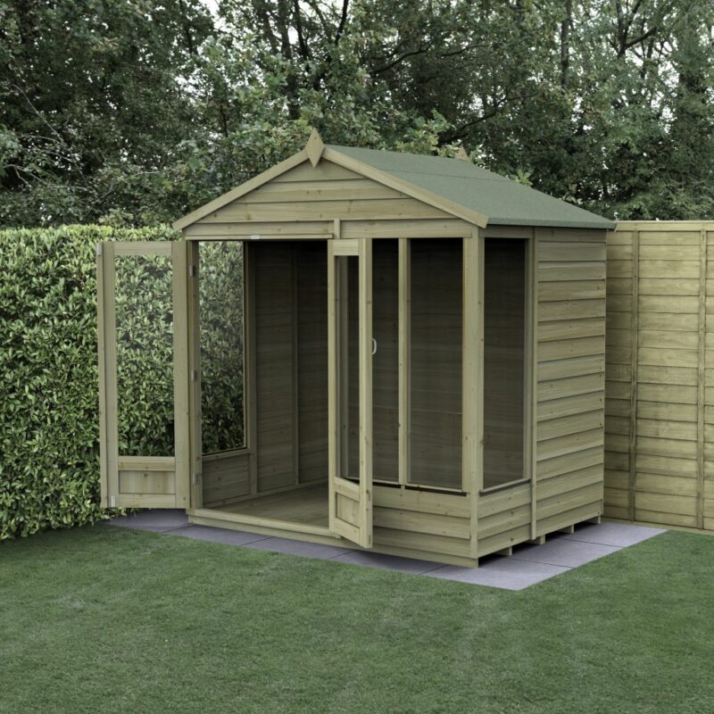 4life Overlap Apex Summerhouse 7x5 - Garden Building Room Studio Office