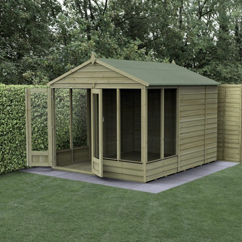 Oakley Overlap Apex Summerhouse 8x10 - Garden Building Room Studio Office