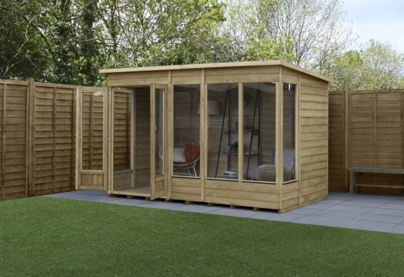 Oakley Overlap Pent Summerhouse 10x6 - Garden Building Room Studio Office