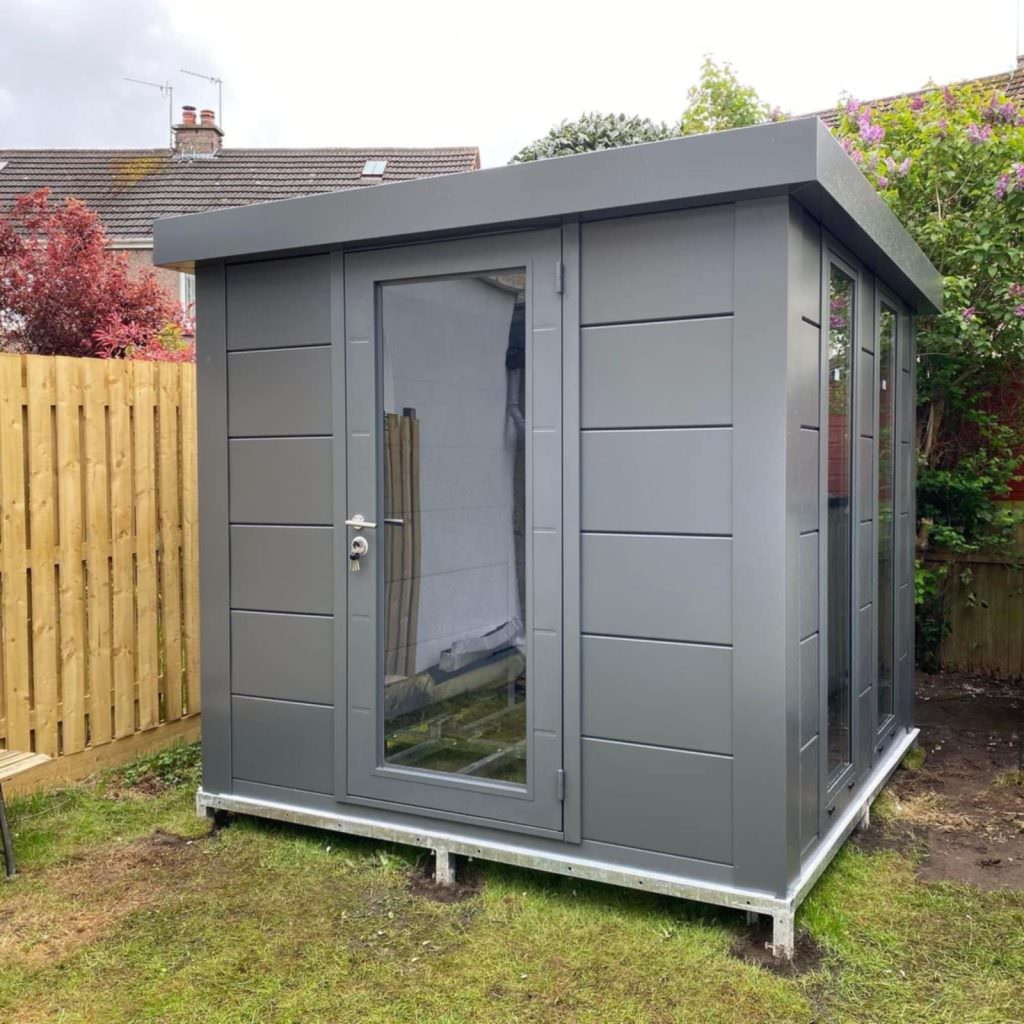 Telluria Luminato 8ft x 8ft High Quality Metal Outdoor Garden Room Building - Image 3