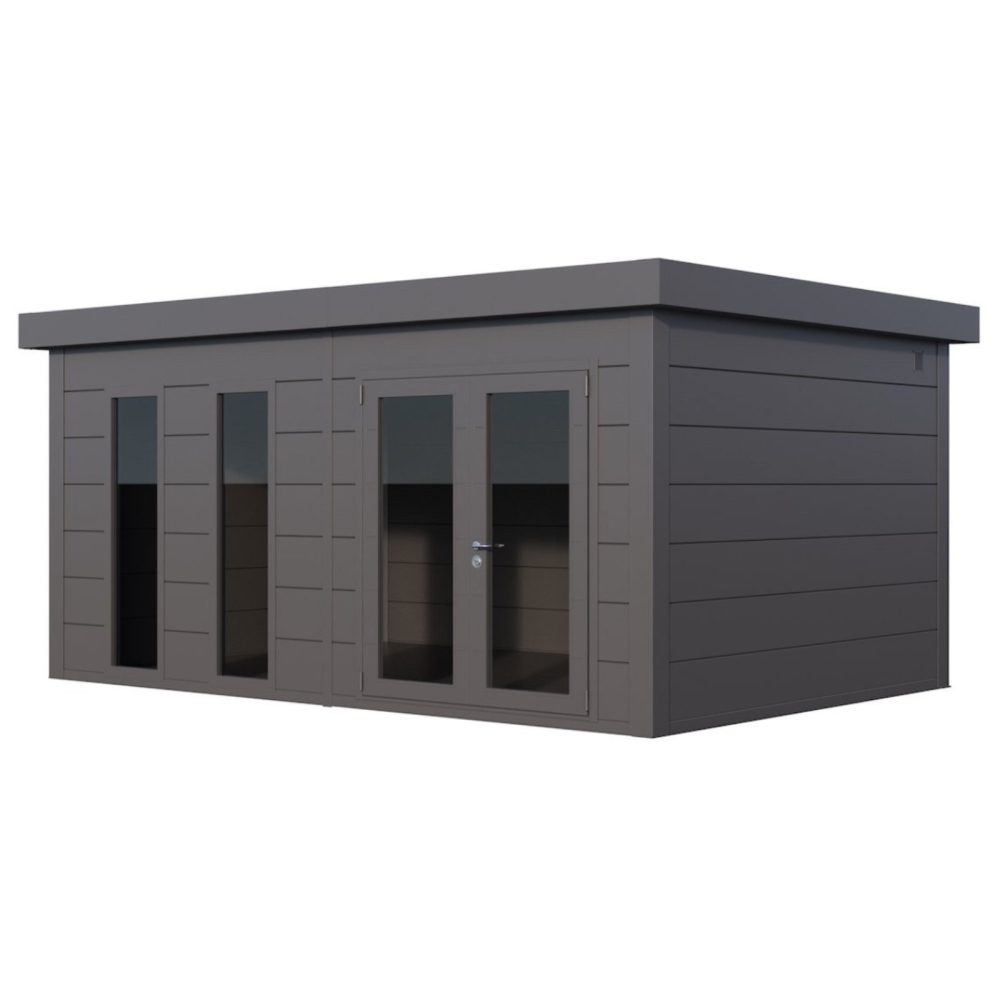 Telluria Luminato 17.5ft x 12ft High Quality Metal Outdoor Garden Room Building - Image 3