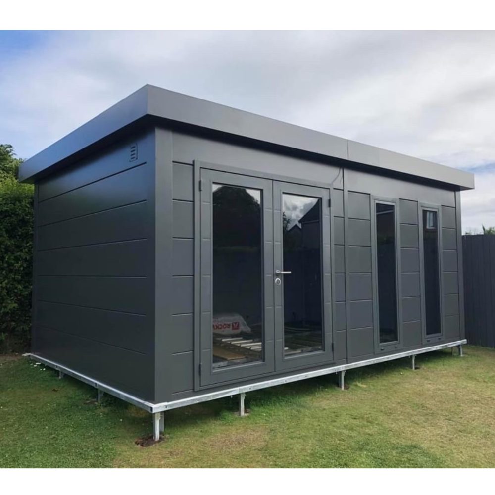 Telluria Luminato 17.5ft x 12ft High Quality Metal Outdoor Garden Room Building - Image 2