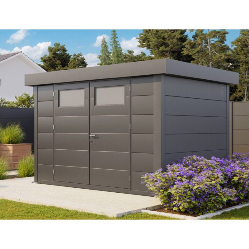 Telluria Eleganto 10ft x 8ft High Quality Metal Garden Room Home Office Lounge