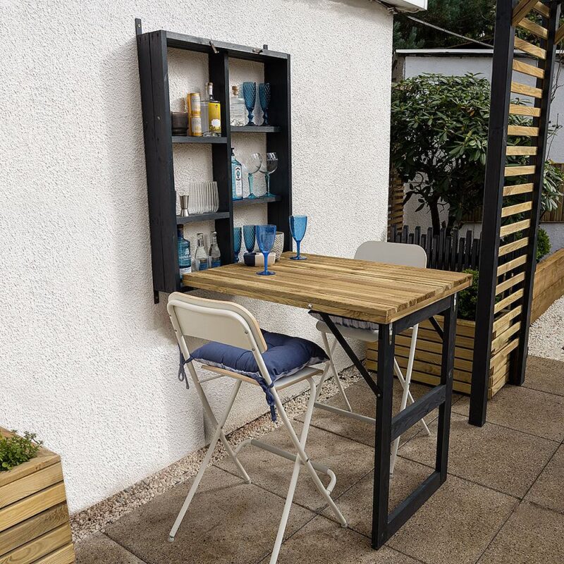 Fold Down Wall Garden Bar