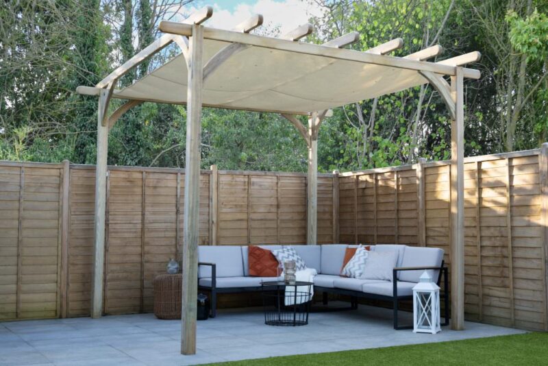 Ultima Pergola Decorative Garden Arch - 3.6 x 3.6m with Canopy