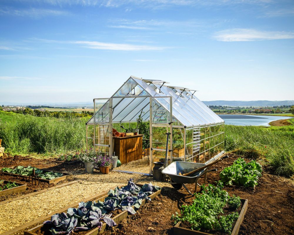 Balance 10 ft. x 16 ft. Greenhouse Kit - Silver Structure & Hybrid Panels