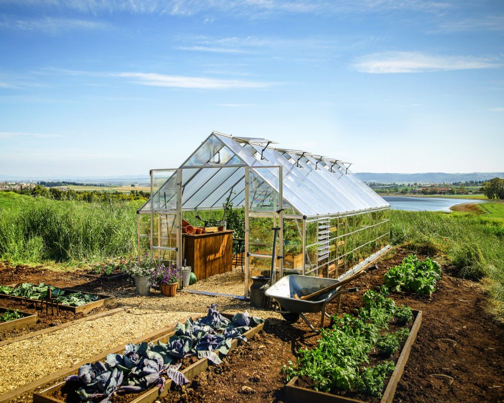 Balance 10 ft. x 24 ft. Greenhouse Kit - Silver Structure & Hybrid Panels