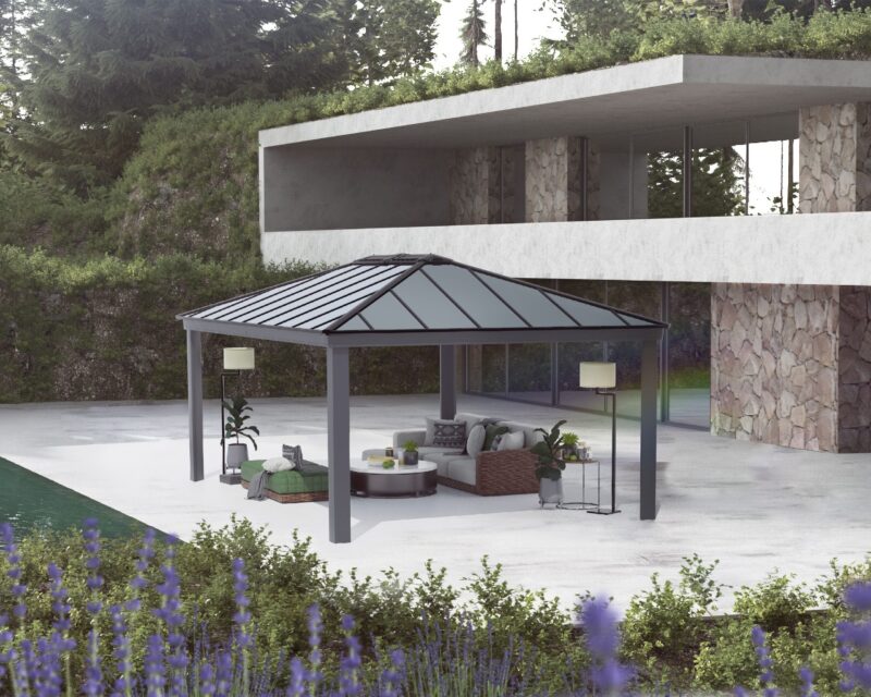 Dallas 14 ft. x 20 ft. Gazebo Kit - Grey Structure