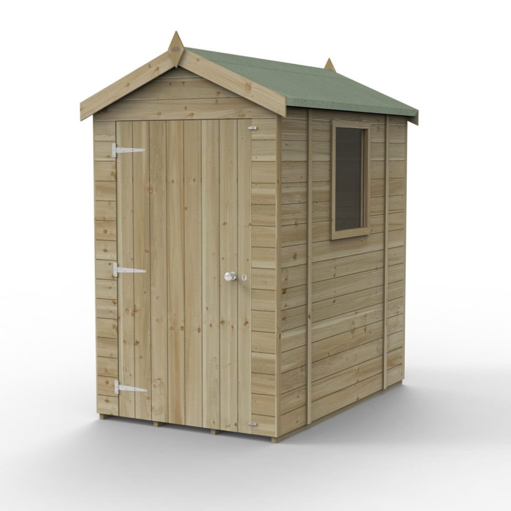 Timberdale 6 x 4 Apex Wooden Garden Shed - Image 2