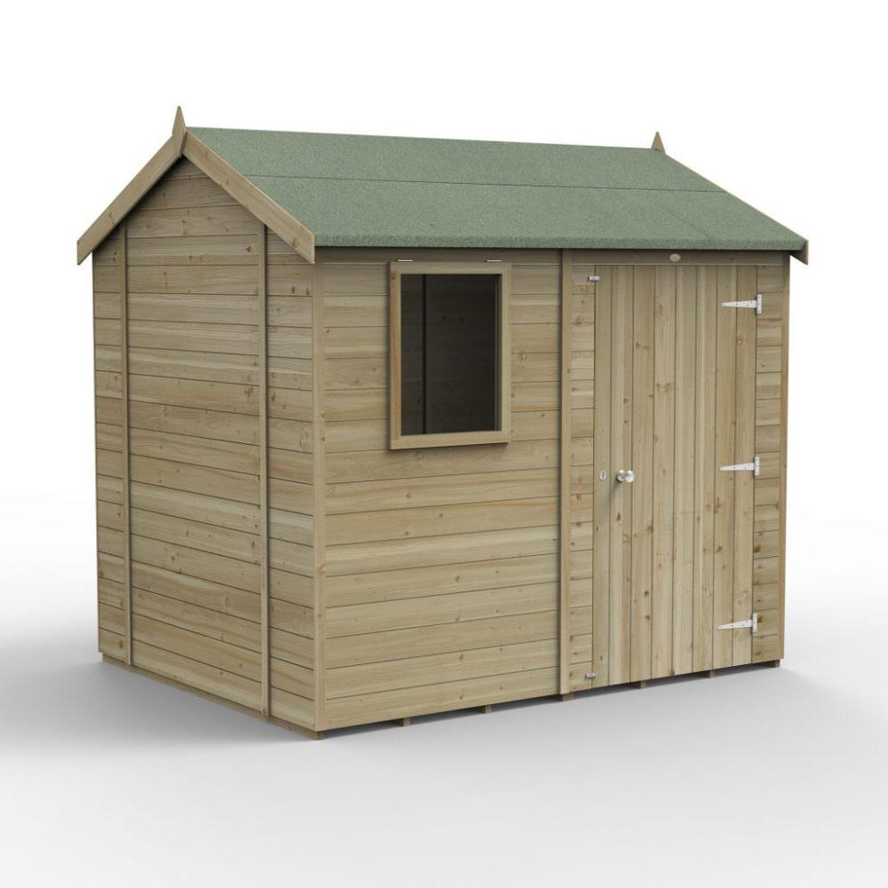 Timberdale 8 x 6 Reverse Apex Garden Shed - Image 2
