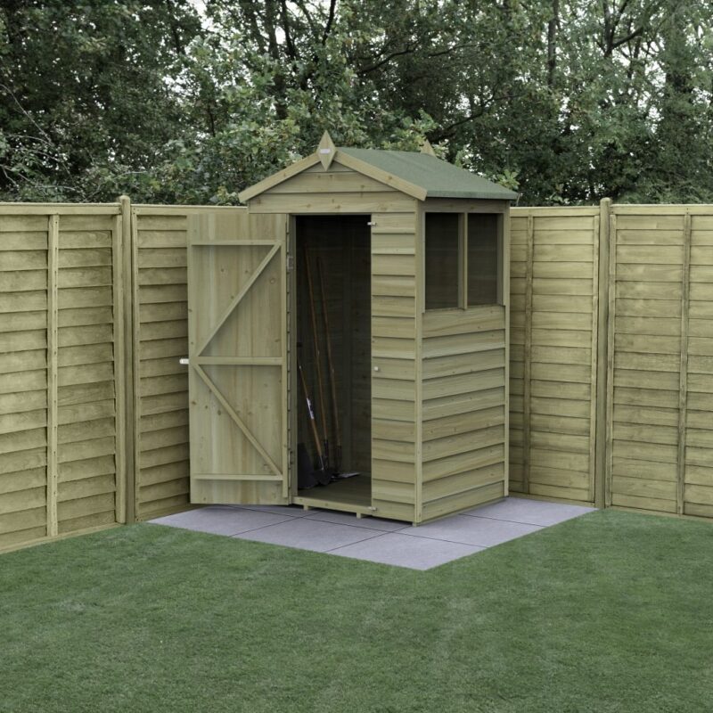 Forest 4 x 3 4Life Overlap Apex Garden Shed