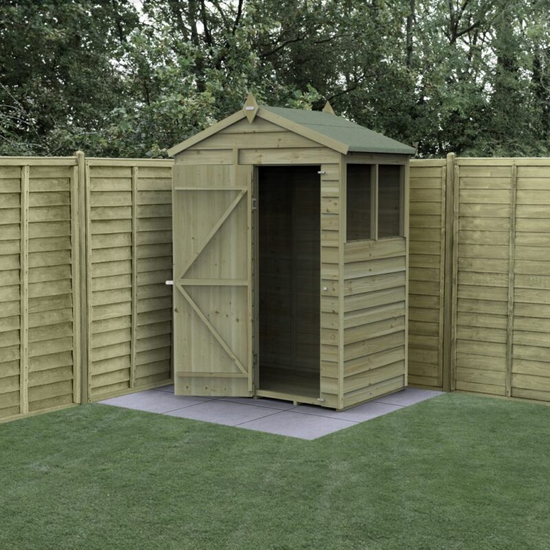 Forest 5 x 3 4Life Overlap Apex Garden Shed