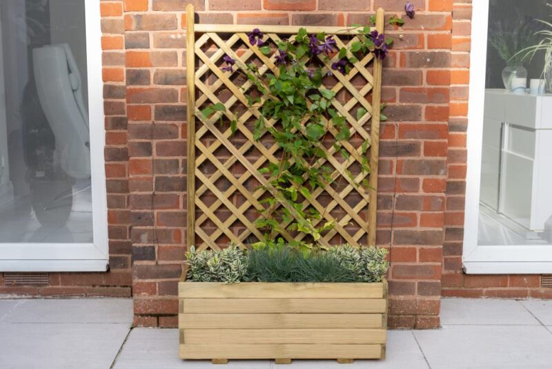 Trellis Garden Planter Lattice Flower Pot