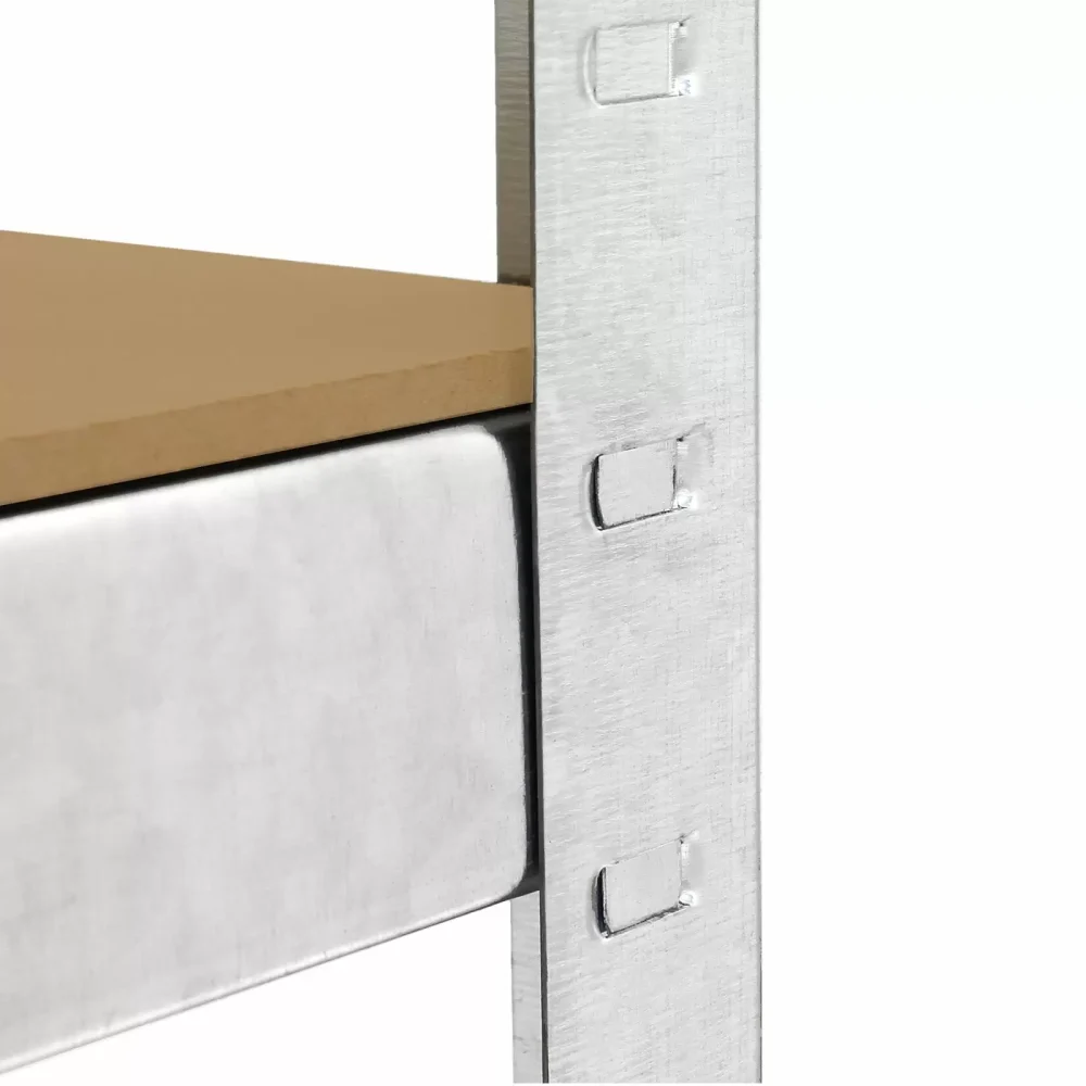 4 x Galwix Galvanised Steel Shelves, 90cm Wide - Image 4