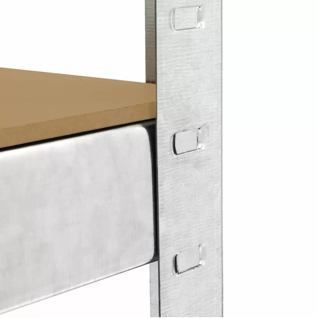 4 x Galwix Galvanised Steel Shelves, 90cm Wide - Image 4