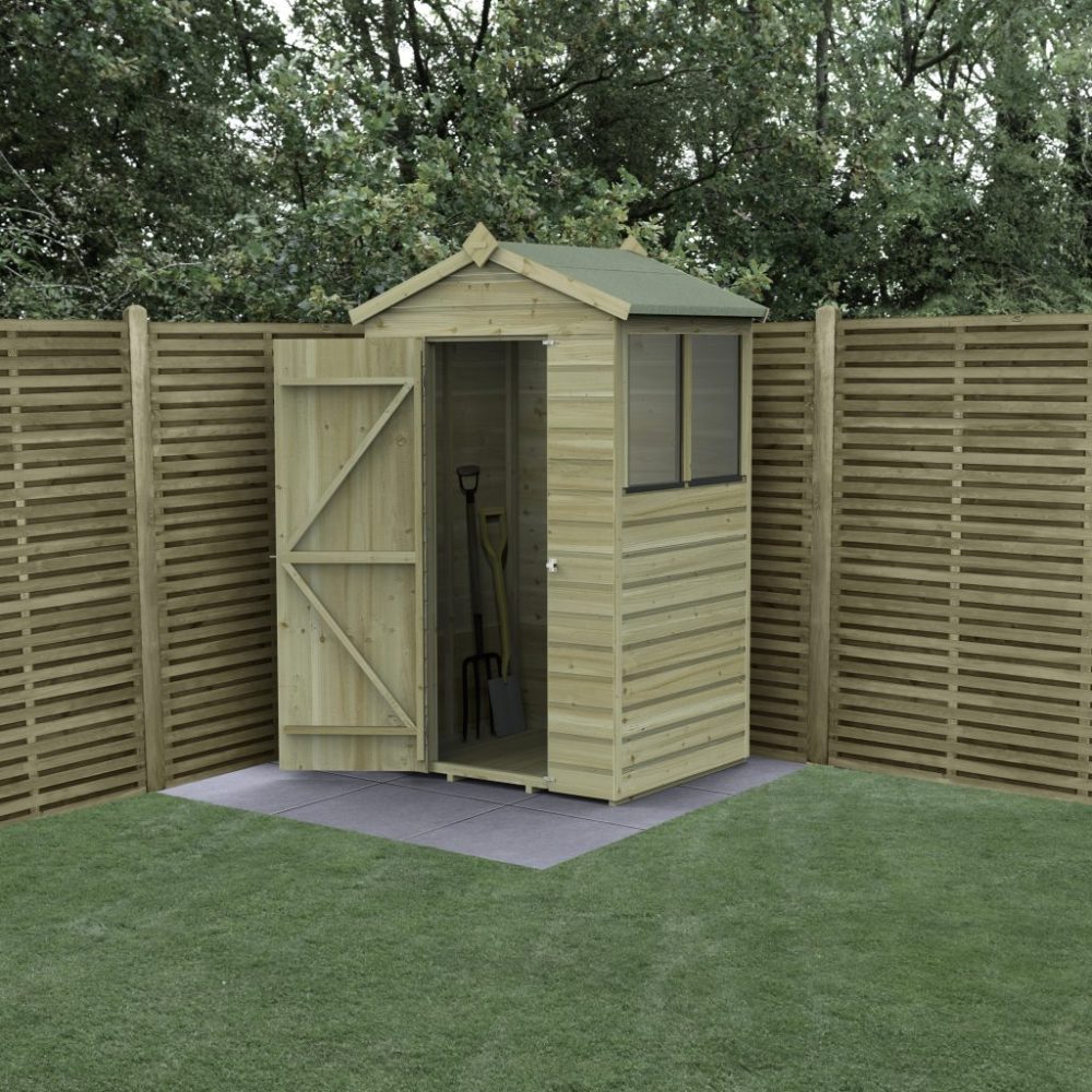 Forest Beckwood 4 x 3 Apex Shed - 2 Windows