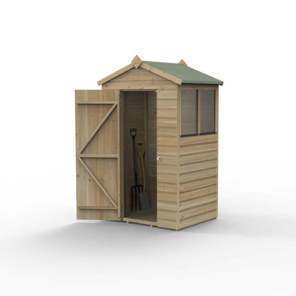Forest Beckwood 4 x 3 Apex Shed - No Windows - Image 5
