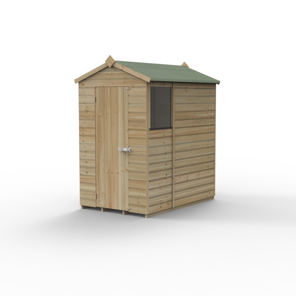 Forest Beckwood 4 x 6 Apex Shed - 1 Window - Image 2