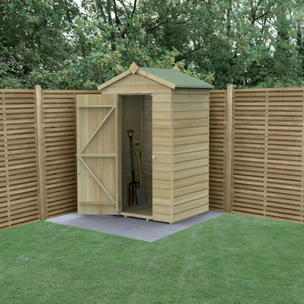 Forest Beckwood 4 x 3 Apex Shed - No Windows