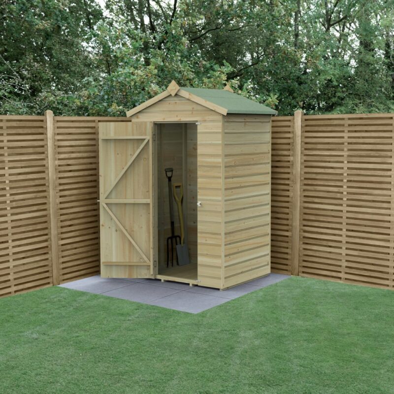 Forest Beckwood 4 x 3 Apex Shed - No Windows