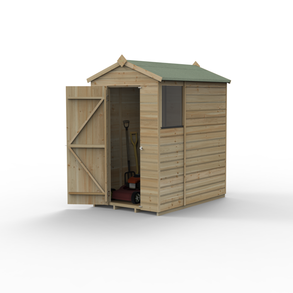 Forest Beckwood 4 x 6 Apex Shed - 1 Window - Image 3