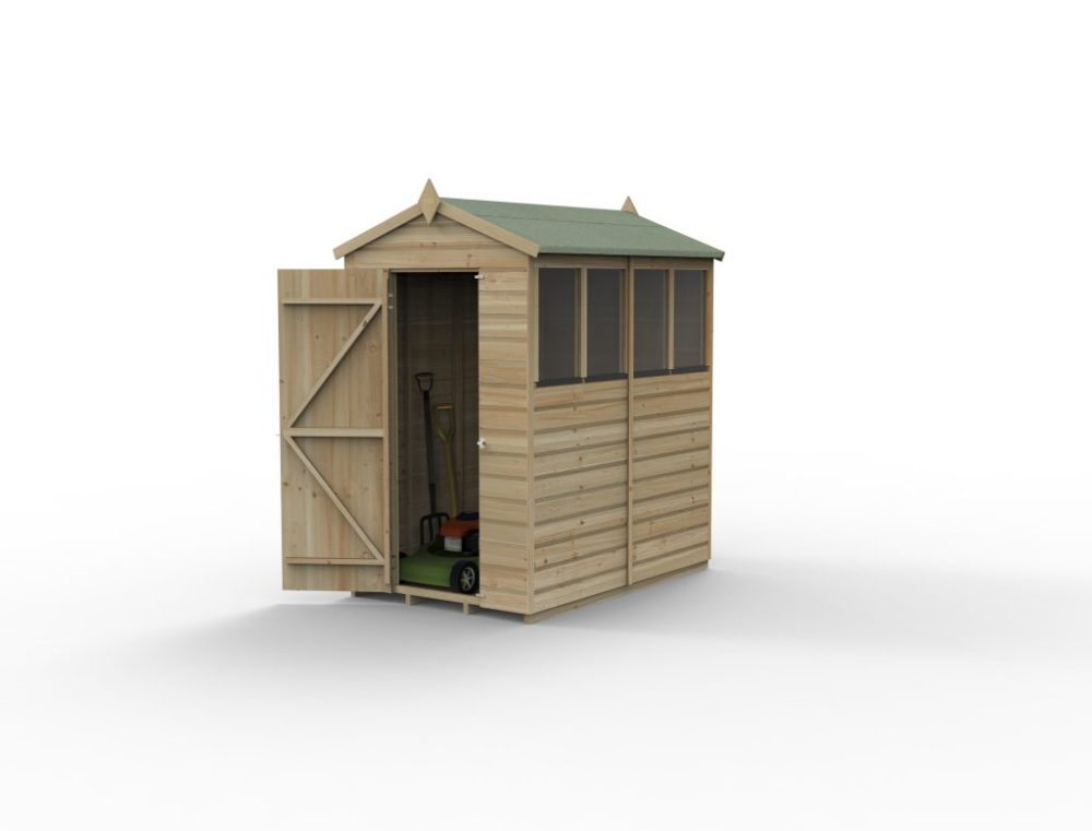 Forest Beckwood 4 x 6 Apex Shed - 4 Windows - Image 2